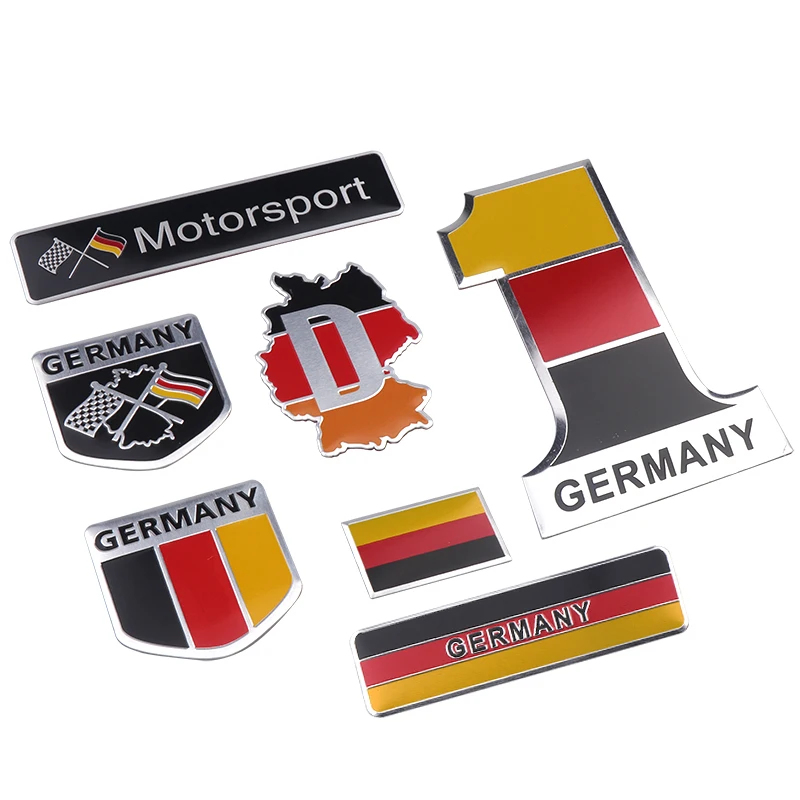 3D Aluminum Germany Flag National Emblem Car Body Fender Side Sticker Decor Decals For Audi BMW Mercedes-Benz Volkswagen Toyota
3D Aluminum Germany Flag National Emblem Car Body Fender Side Sticker Decor Decals For Audi BMW Mercedes-Benz Volkswagen Toyota