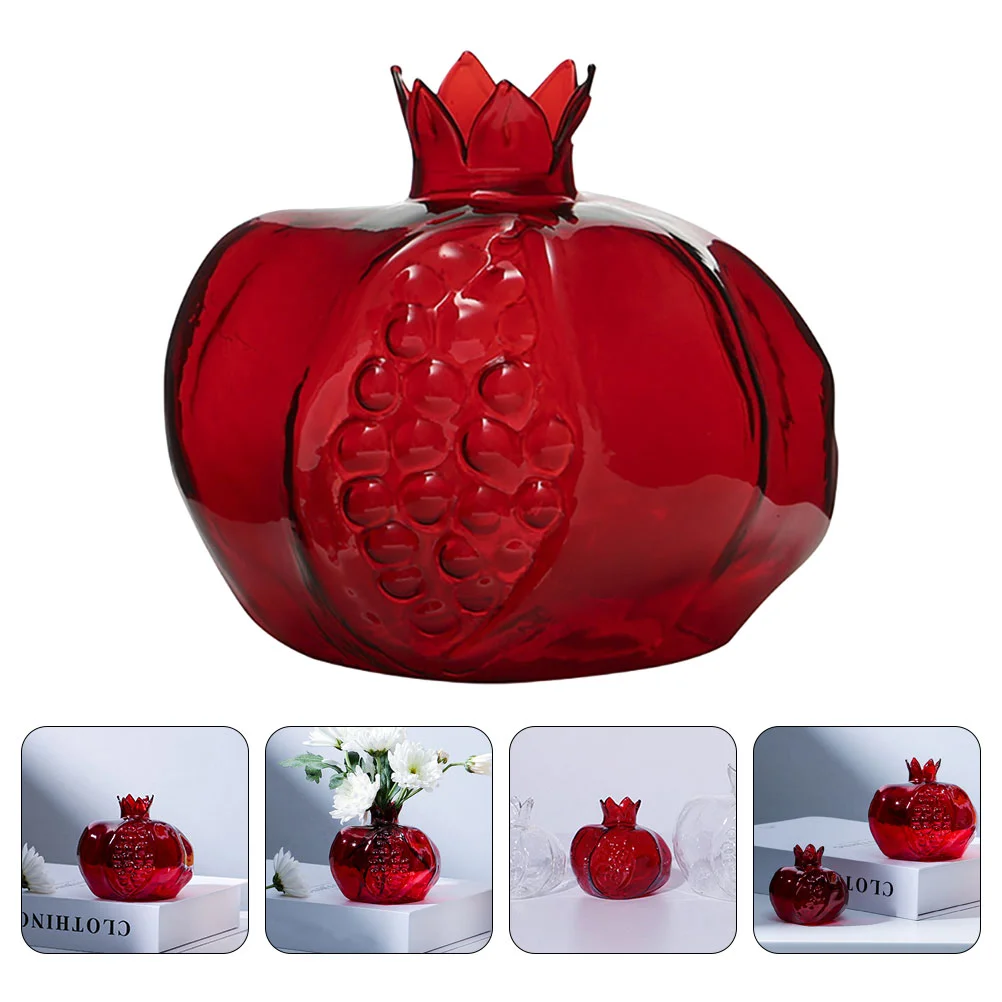 Pomegranate Glass Vase Red Table Decor Crystal Vases Flowers Hydroponic Container
Pomegranate Glass Vase Red Table Decor Crystal Vases Flowers Hydroponic Container