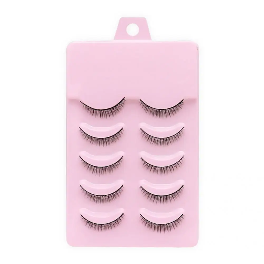 Soft 5Pairs Fashionable Cross Short Makeup Extensions Eye Lashes Artificial Fiber Eyelashes Lightweight for Female
Soft 5Pairs Fashionable Cross Short Makeup Extensions Eye Lashes Artificial Fiber Eyelashes Lightweight for Female