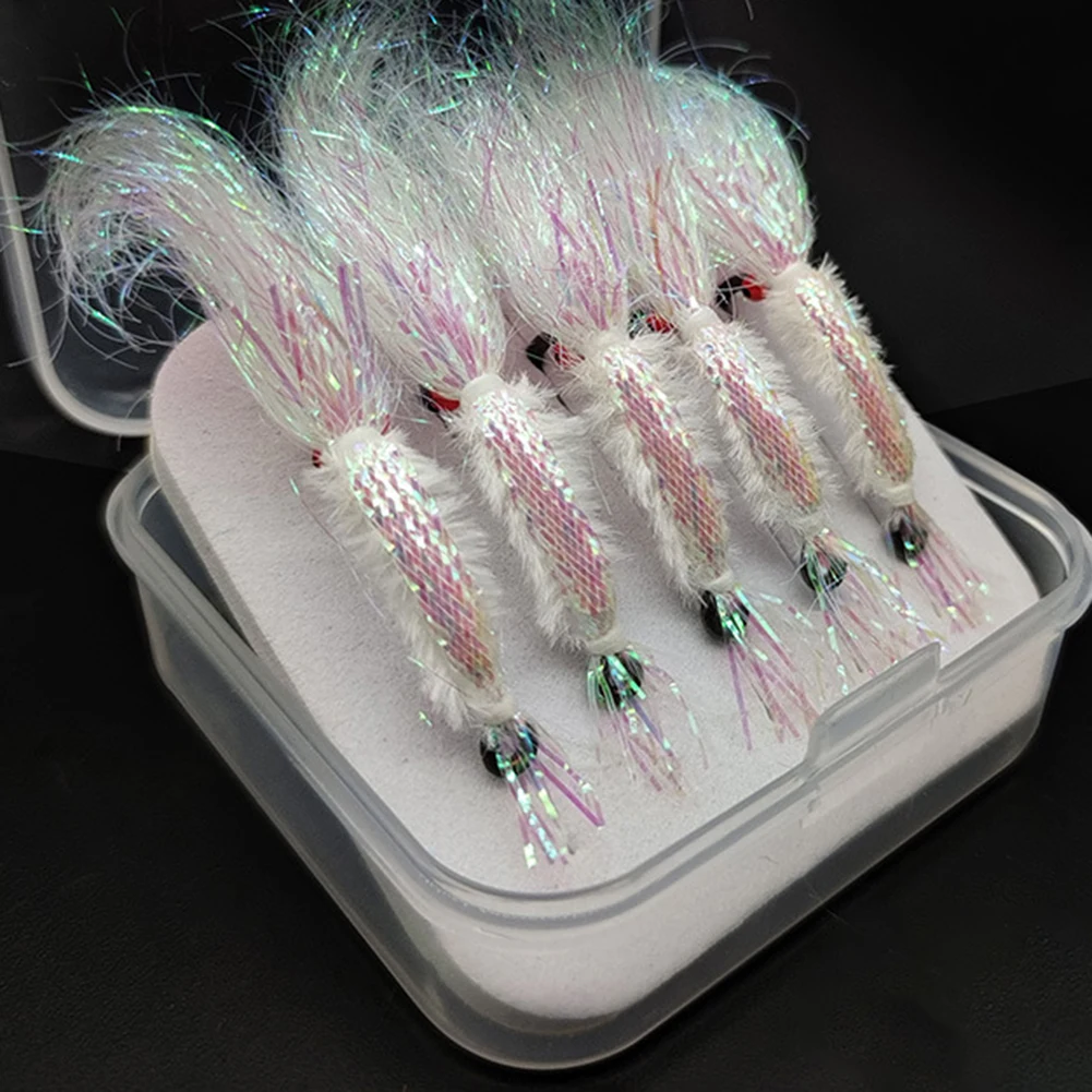 5Pcs Ice Shrimp Lure Bait Fly Bait Fly Hook Fly Fishing Hook For Trout Salmon Bass Saltwater Fishing Lure Fishing Accessories
5Pcs Ice Shrimp Lure Bait Fly Bait Fly Hook Fly Fishing Hook For Trout Salmon Bass Saltwater Fishing Lure Fishing Accessories