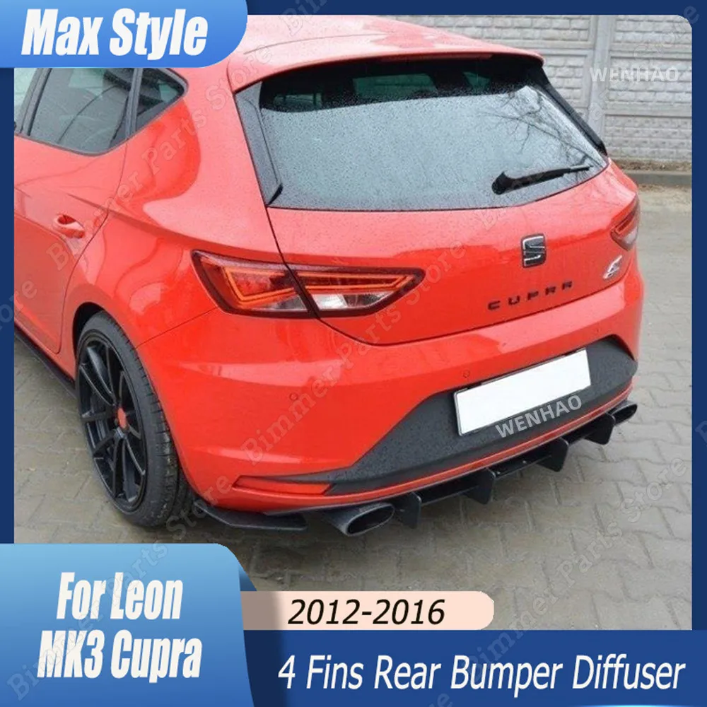 Car Rear Bumper Diffuser Spoiler Splitter for Seat Leon MK3 Two/Four Door Cupra PreFacelift 2012-2016 Body Kit Tuning Black
Car Rear Bumper Diffuser Spoiler Splitter for Seat Leon MK3 Two/Four Door Cupra PreFacelift 2012-2016 Body Kit Tuning Black