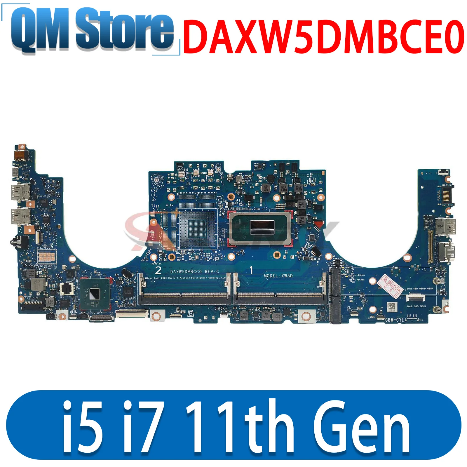Материнская плата для ноутбука HP ZBook Power G8 17 G8 15 G8 DAXW5DMBCE0 с i5 i7 11-го поколения
Материнская плата для ноутбука HP ZBook Power G8 17 G8 15 G8 DAXW5DMBCE0 с i5 i7 11-го поколения