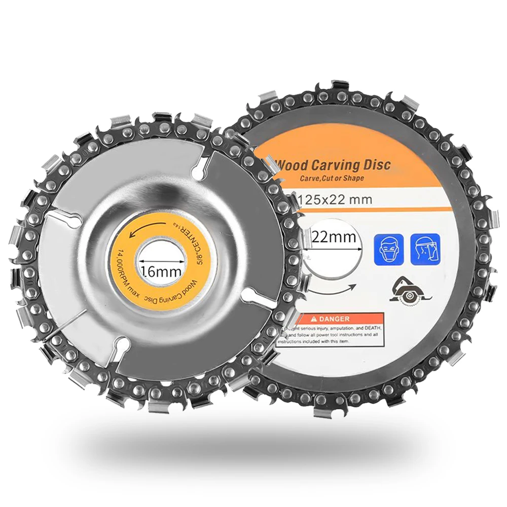 4/5 inch Angle Grinders Chain Disc Wood Carving Disc Slotting Saw Blade Woodworking Cutting Chain Saw Blade Accessories
4/5 inch Angle Grinders Chain Disc Wood Carving Disc Slotting Saw Blade Woodworking Cutting Chain Saw Blade Accessories