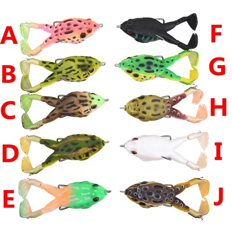 

1 Pcs Rotating Propeller Double-leg Thunder Frog Luya Soft Bait 9cm13.5g Bionic Bait Bait for Perch and Black Fish