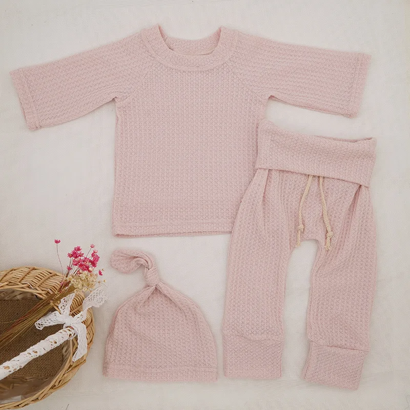 3pcs Infant Newborn Baby Cute Clothes Sets Girls Boys Autumn Warm Harem Pants Waffle Ribbed Solid Unisex Bodysuits+elastic Pants
3pcs Infant Newborn Baby Cute Clothes Sets Girls Boys Autumn Warm Harem Pants Waffle Ribbed Solid Unisex Bodysuits+elastic Pants