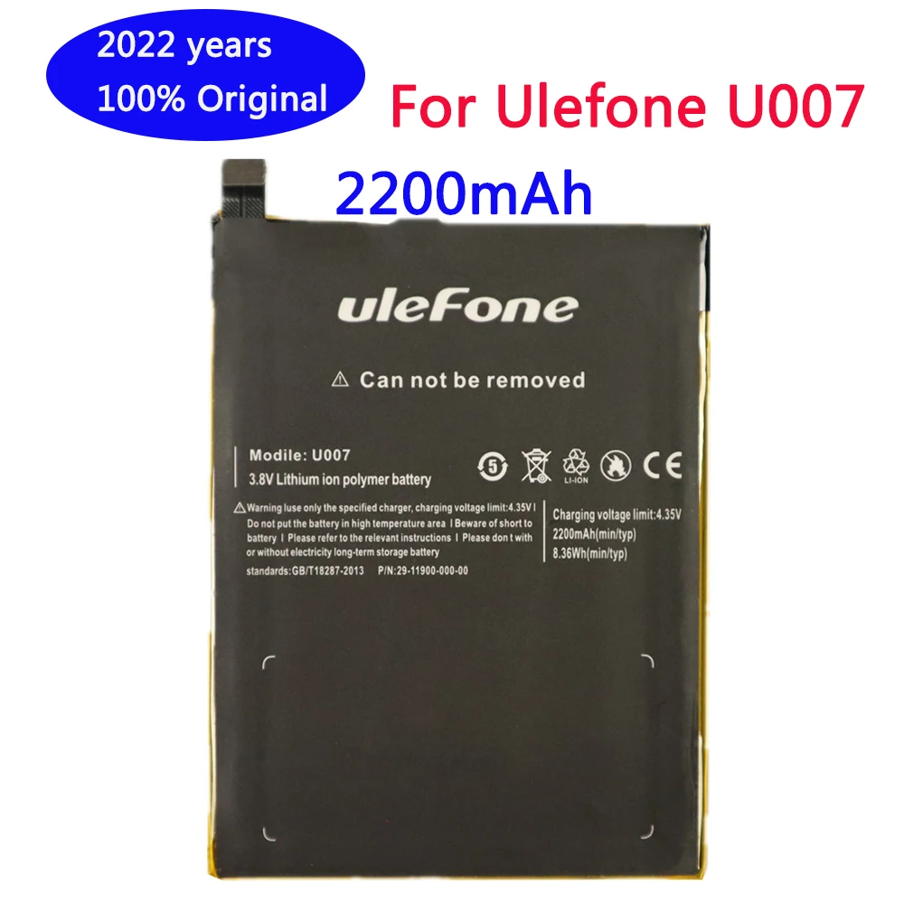 2022 years Ulefone U007 Battery 2200mAh High Quality Back Up Battery Replacement For Ulefone U007 Smartphone - In Stock
2022 years Ulefone U007 Battery 2200mAh High Quality Back Up Battery Replacement For Ulefone U007 Smartphone - In Stock
