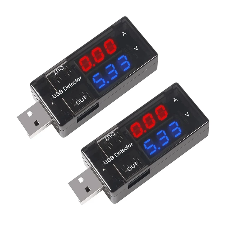 Best 2PCS Dual USB Current Voltage Charging Detector Voltmeter Ammeter Charger USB Tester DC LED Display
Best 2PCS Dual USB Current Voltage Charging Detector Voltmeter Ammeter Charger USB Tester DC LED Display