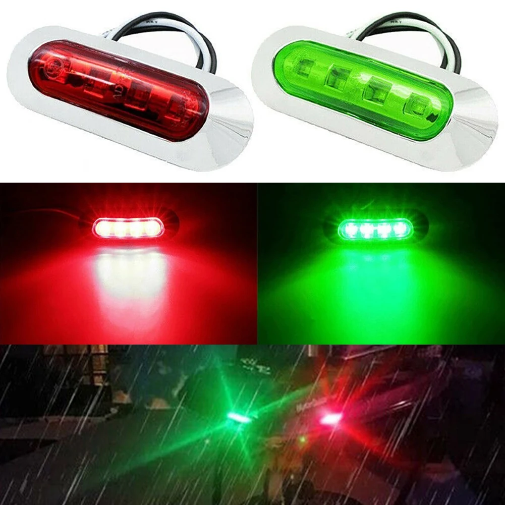 2pcs Red Green LED Boat Navigation Light Deck Waterproof Bow Pontoon Lights Marine Boat Transom LED Stern Light 12-24V
2pcs Red Green LED Boat Navigation Light Deck Waterproof Bow Pontoon Lights Marine Boat Transom LED Stern Light 12-24V