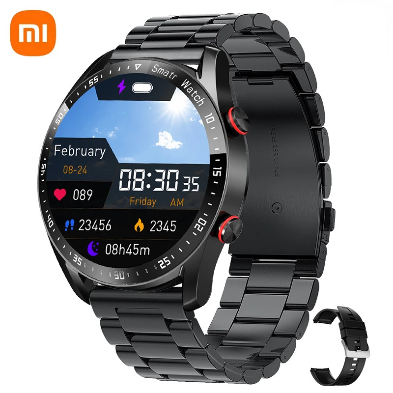 

Xiaomi Smart Watch I9 Bluetooth Call Smartwatch Ecg+ppg Business Stainless Steel Strap Waterproof Watches Xiaomi Offical Store