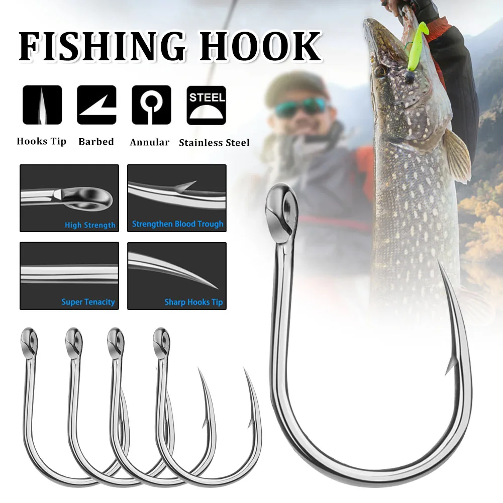 5/10Pcs Fishing Hooks High Carbon Steel Jig Hooks Barbed Coated Carp Fishing Hook With Eye Design Saltwater Fishhook
5/10Pcs Fishing Hooks High Carbon Steel Jig Hooks Barbed Coated Carp Fishing Hook With Eye Design Saltwater Fishhook