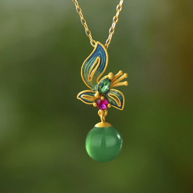 Новинка, подвеска в виде зеленой бабочки с кристаллами, ожерелье из натуральной яшмы Hotan, элегантная бижутерия в китайском стиле ретро для женщин
Новинка, подвеска в виде зеленой бабочки с кристаллами, ожерелье из натуральной яшмы Hotan, элегантная бижутерия в китайском стиле ретро для женщин