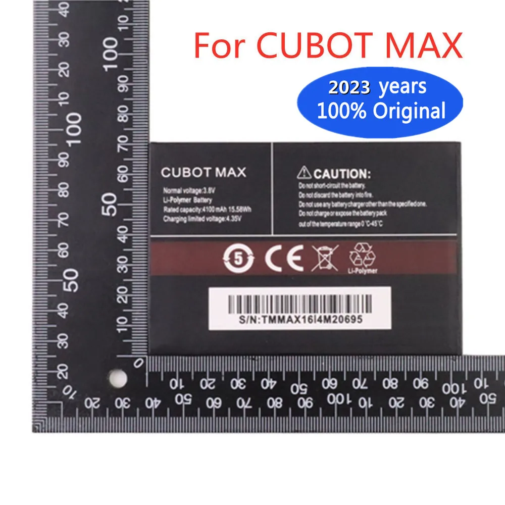 

2023 100% Новый оригинальный CUBOT аккумулятор для CUBOT MAX 4100 мАч, сменные батареи большой емкости + номер для отслеживания