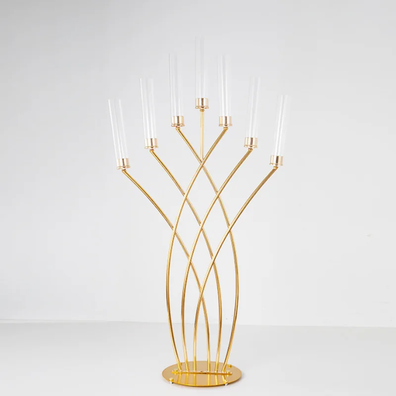 New Acrylic Candelabra7 Heads Candle Holders Wedding Candlesticks Flower Stand Holder Candelabrum For Center Table Decoration
New Acrylic Candelabra7 Heads Candle Holders Wedding Candlesticks Flower Stand Holder Candelabrum For Center Table Decoration