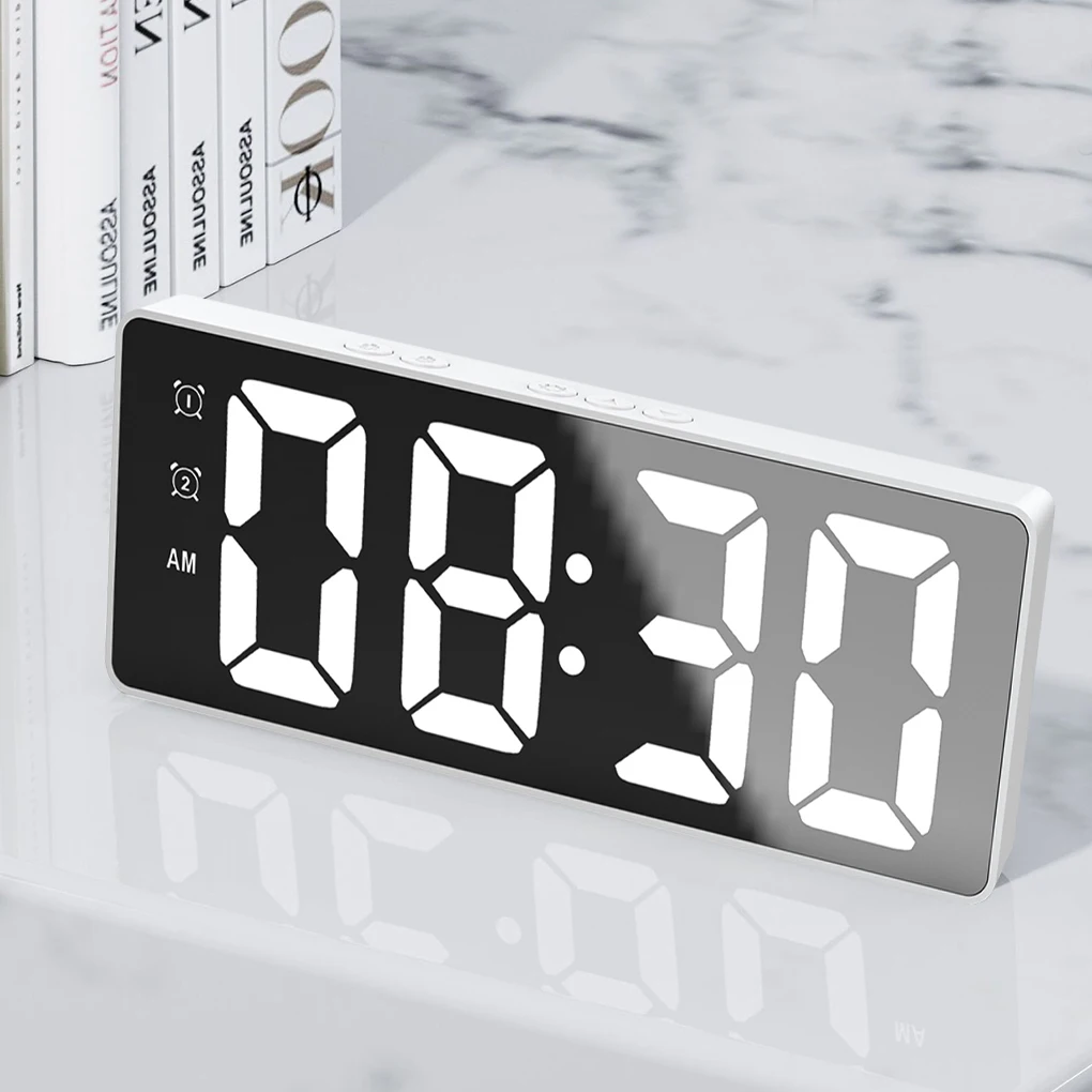 Electric Desktop Date Clock LED Digital Voice Control Plastic Alarm Clock Voice Control Time Temperature Display Home Decoration
Electric Desktop Date Clock LED Digital Voice Control Plastic Alarm Clock Voice Control Time Temperature Display Home Decoration