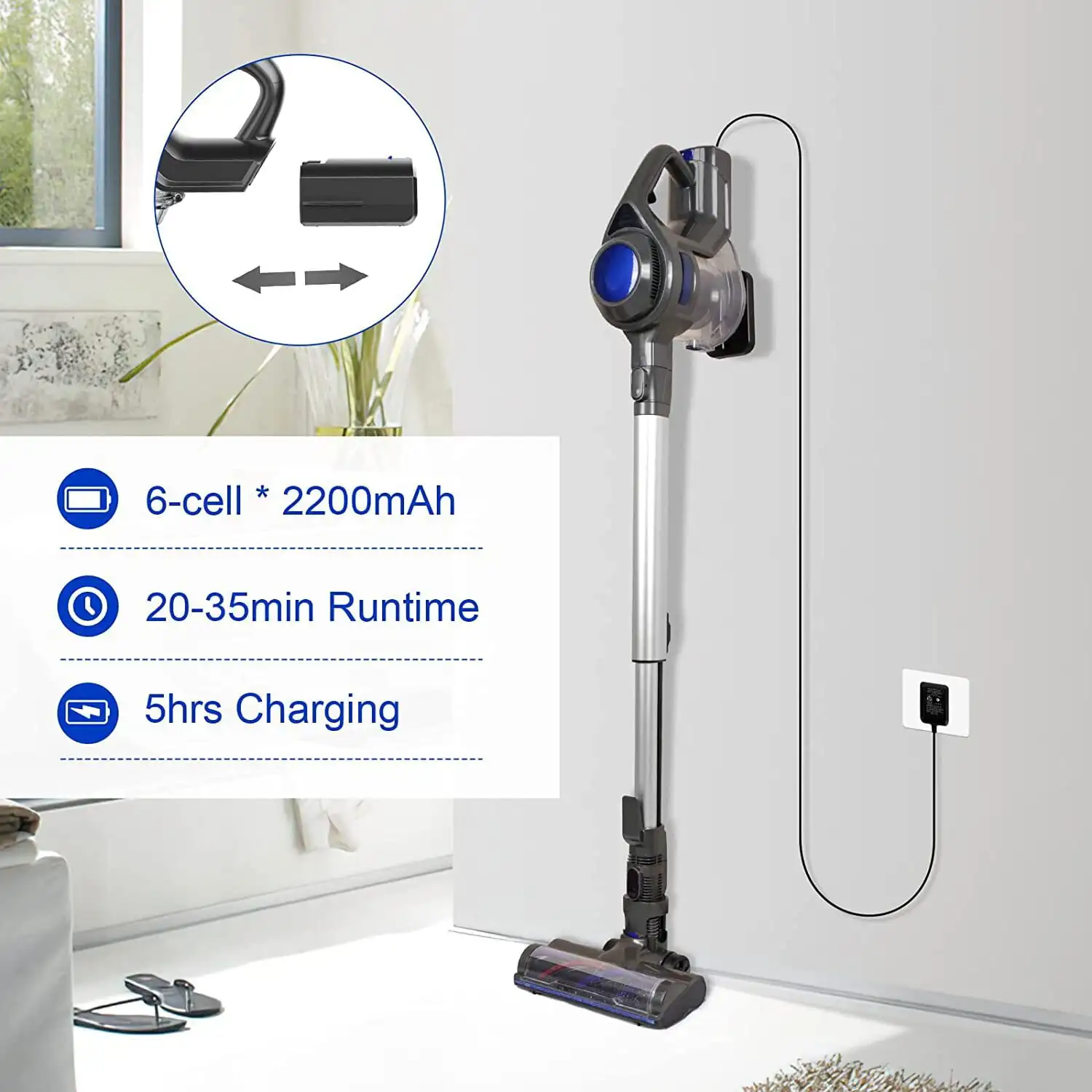 Delivery within 7-10 daysTOCWON Cordless Vacuum Cleaner, 4 IN 1 Lightweight Stick Vacuum For Pet Hair, Hard Floor XL-618A Pro Bl
Delivery within 7-10 daysTOCWON Cordless Vacuum Cleaner, 4 IN 1 Lightweight Stick Vacuum For Pet Hair, Hard Floor XL-618A Pro Bl