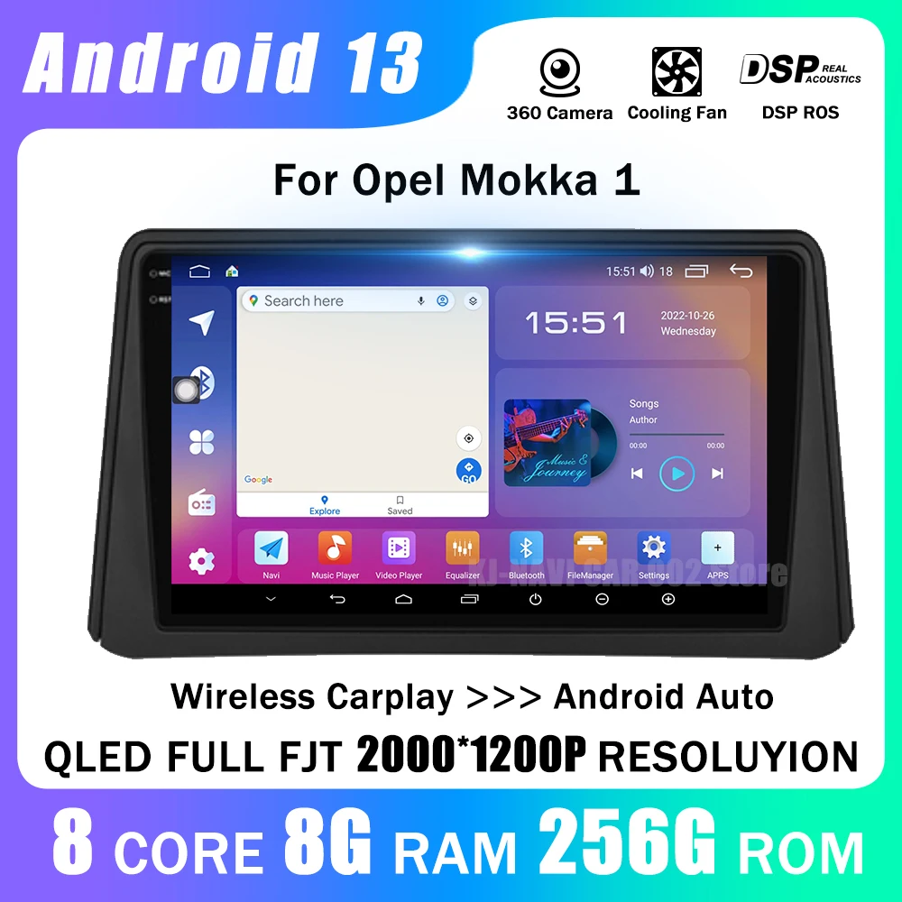 For Opel Mokka 1 2012-2016 Radio Carplay Player Multimedia Android Auto Navigation Stereo Bluetooth GPS Video Head Unit WIFI 4G
For Opel Mokka 1 2012-2016 Radio Carplay Player Multimedia Android Auto Navigation Stereo Bluetooth GPS Video Head Unit WIFI 4G