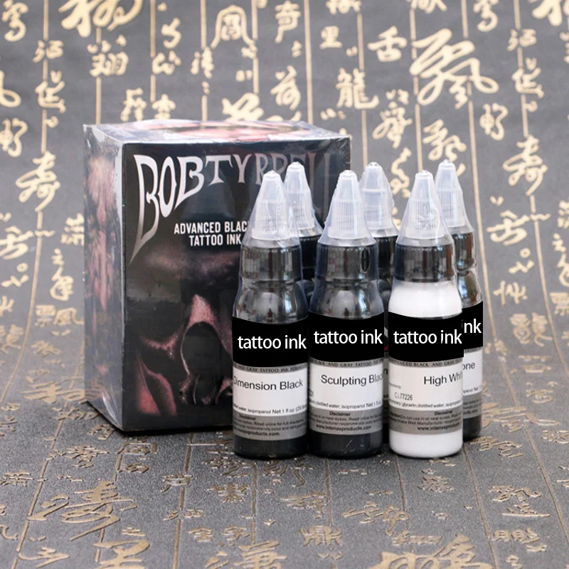 30mlx6 Black Tattoo Ink Pigment Professional DIY Tattoo Pigment Practice Tattoo Ink Body Art Tattoo Pigment
30mlx6 Black Tattoo Ink Pigment Professional DIY Tattoo Pigment Practice Tattoo Ink Body Art Tattoo Pigment