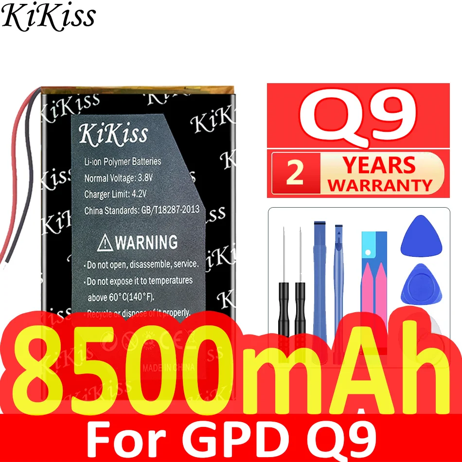 

KiKiss Powerful Battery Q 9 8500mAh for GPD Q9 battery Batteries