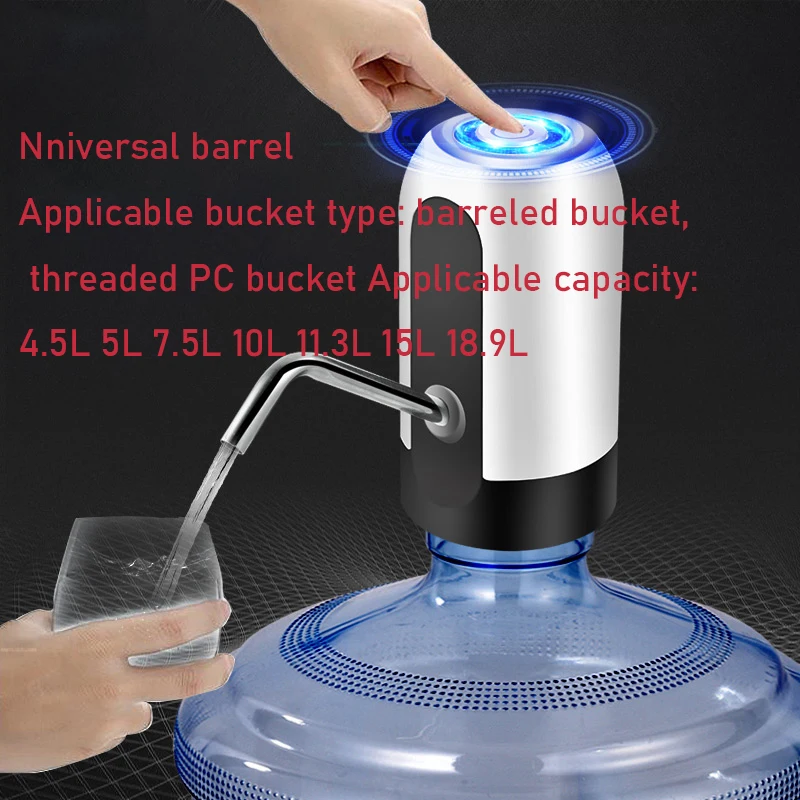 Water Bottle Pump USB Charging Automatic Electric Water Dispenser Pump Bottle Water Pump Auto Switch Drinking Dispenser PS04 4W
Water Bottle Pump USB Charging Automatic Electric Water Dispenser Pump Bottle Water Pump Auto Switch Drinking Dispenser PS04 4W
