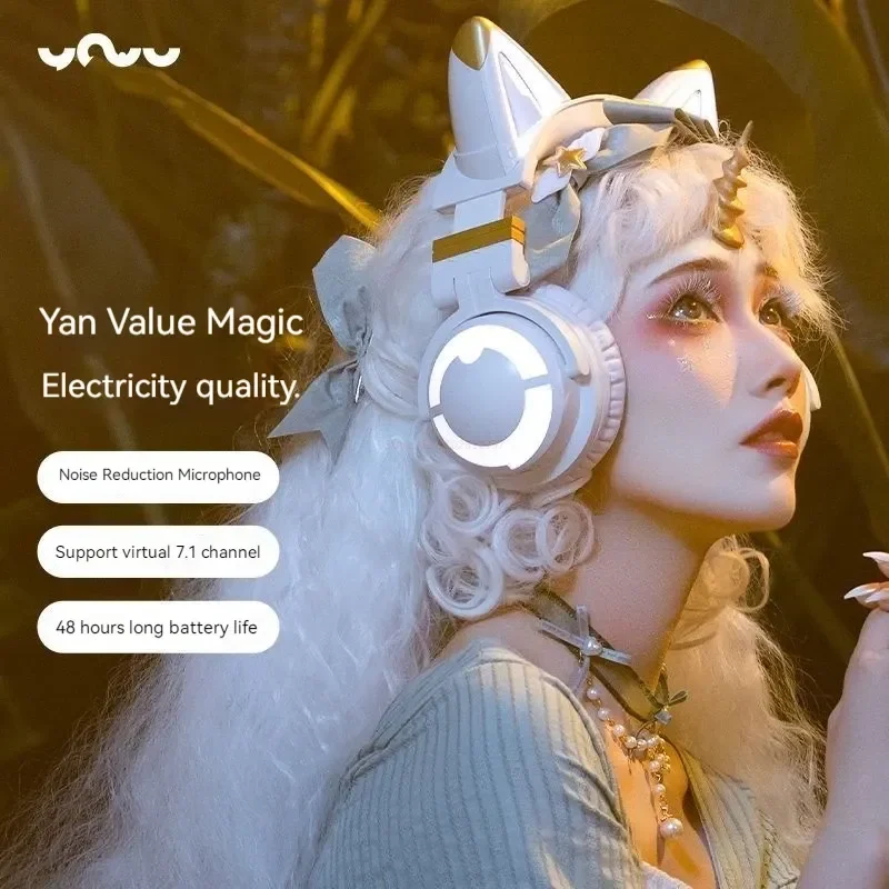 Наушники Yowu Cat Ear 3g, беспроводные наушники с шумоподавлением, милые Игровые наушники для девочек с Виртуальным звуком 7,1
Наушники Yowu Cat Ear 3g, беспроводные наушники с шумоподавлением, милые Игровые наушники для девочек с Виртуальным звуком 7,1