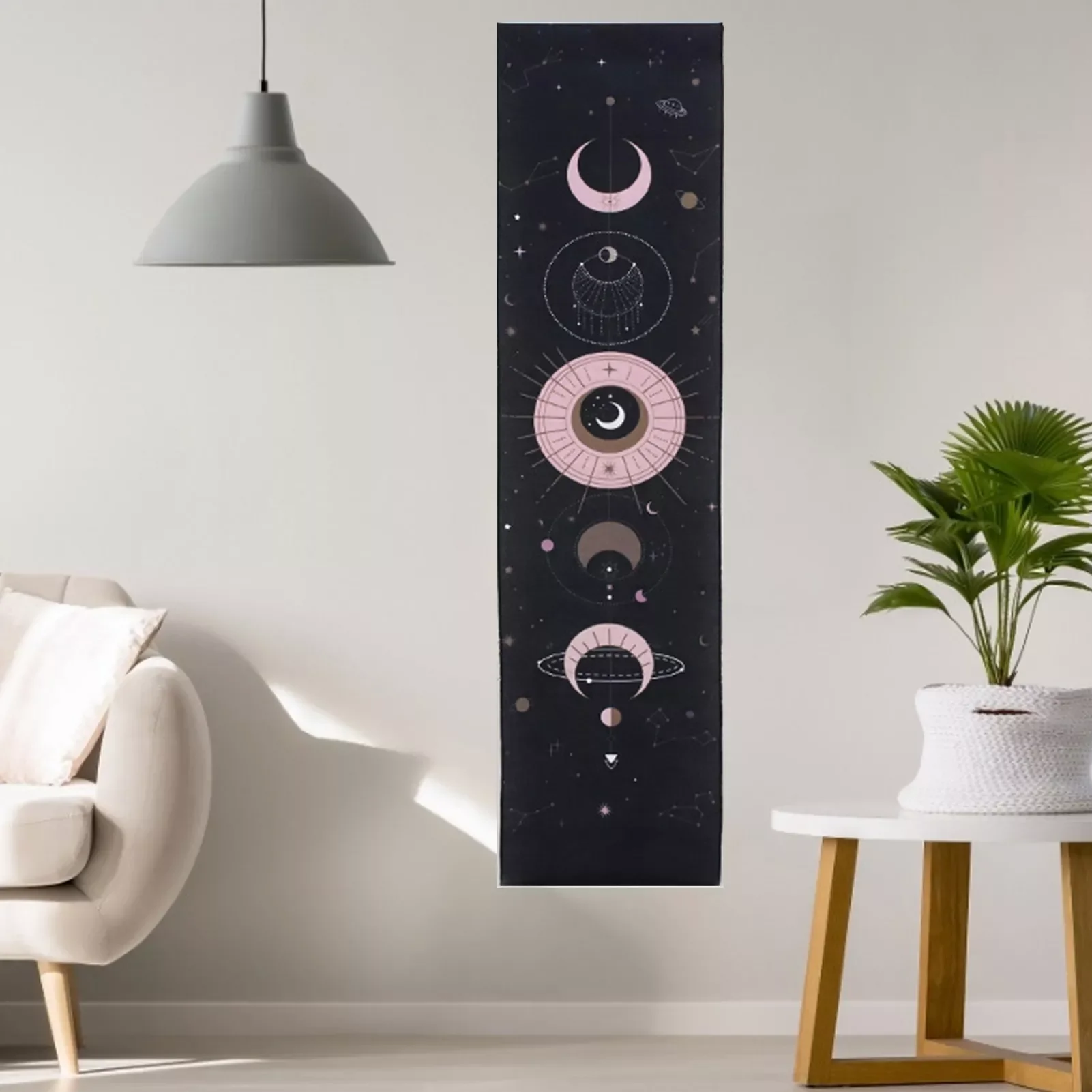 Moon Phase Tapestry Wall Hanging Tapestry Boho Art Tapestries Bright Printing Pattern hand-made lace hanging room decoration 
Moon Phase Tapestry Wall Hanging Tapestry Boho Art Tapestries Bright Printing Pattern hand-made lace hanging room decoration