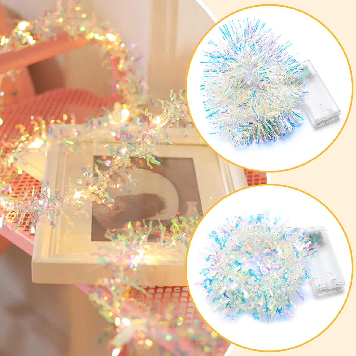 2/3/4/5/10M Fairy Lights Glowing Strings Christmas Tree Decor Laser Ribbon Garland Diy Holiday Ornament Lamp Party Supplies
2/3/4/5/10M Fairy Lights Glowing Strings Christmas Tree Decor Laser Ribbon Garland Diy Holiday Ornament Lamp Party Supplies