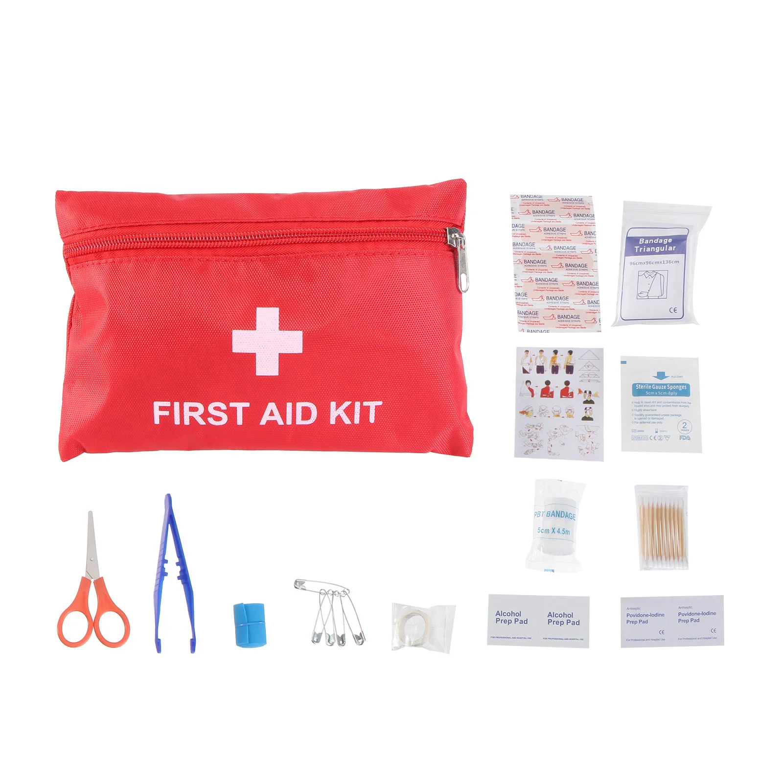 1 Set Assorted First Aid Kit Household Essentials Portable Survival Pack for School Home
1 Set Assorted First Aid Kit Household Essentials Portable Survival Pack for School Home