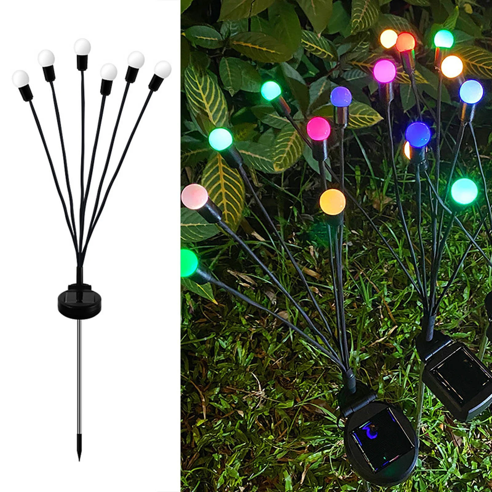 Outdoor Solar Ball Lawn Lamp Garden Light Starburst Swaying Firefly Lamp for Wedding New Year Party Yard Patio Path Decoration
Outdoor Solar Ball Lawn Lamp Garden Light Starburst Swaying Firefly Lamp for Wedding New Year Party Yard Patio Path Decoration