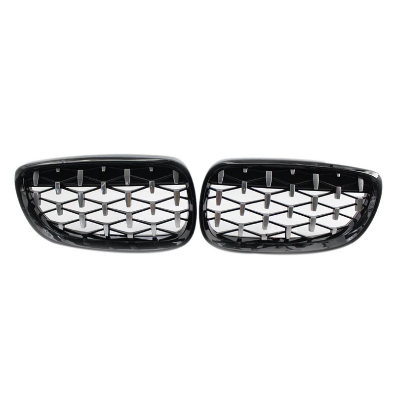 4X Front Kidney Grill, Front Hood Diamond Grille Meteor Grill For-BMW E92 E93 Coupe 2006-2010 Gloss Black+Chrome
4X Front Kidney Grill, Front Hood Diamond Grille Meteor Grill For-BMW E92 E93 Coupe 2006-2010 Gloss Black+Chrome