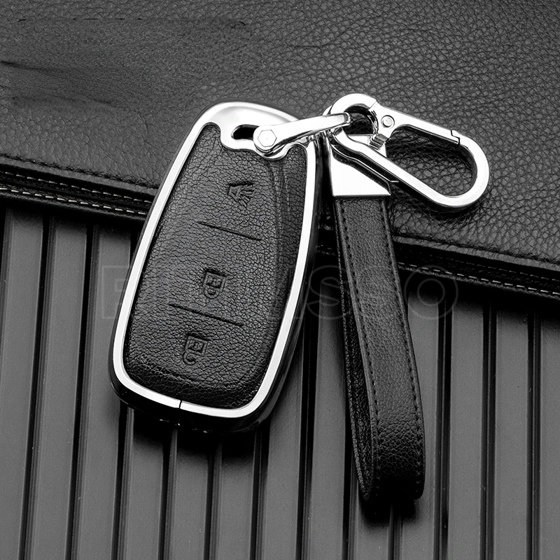 

New Alloy Car Remote Key Case Cover Shell Fob for Chevrolet Chevy Camaro Cruze Malibu Sonic Volt Tracker Spark Bolt Trax Keyless