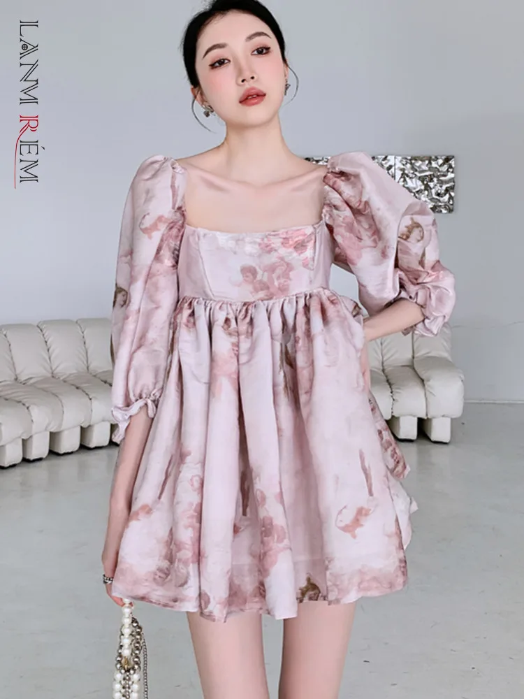 LANMREM 2022 Summer Pink Floral Dress For Women Square Collar Puff Sleeves Flower Printing Dresses Female Sweet Clothing 2R2276
LANMREM 2022 Summer Pink Floral Dress For Women Square Collar Puff Sleeves Flower Printing Dresses Female Sweet Clothing 2R2276