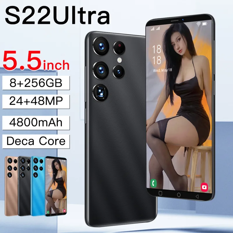 S22 ultra телефон с экраном 5,5 дюйма, 8 ГБ ОЗУ 256 ГБ, разблокированный телефон, 24 + 48 МП, две sim-карты, micro Android 11
S22 ultra телефон с экраном 5,5 дюйма, 8 ГБ ОЗУ 256 ГБ, разблокированный телефон, 24 + 48 МП, две sim-карты, micro Android 11