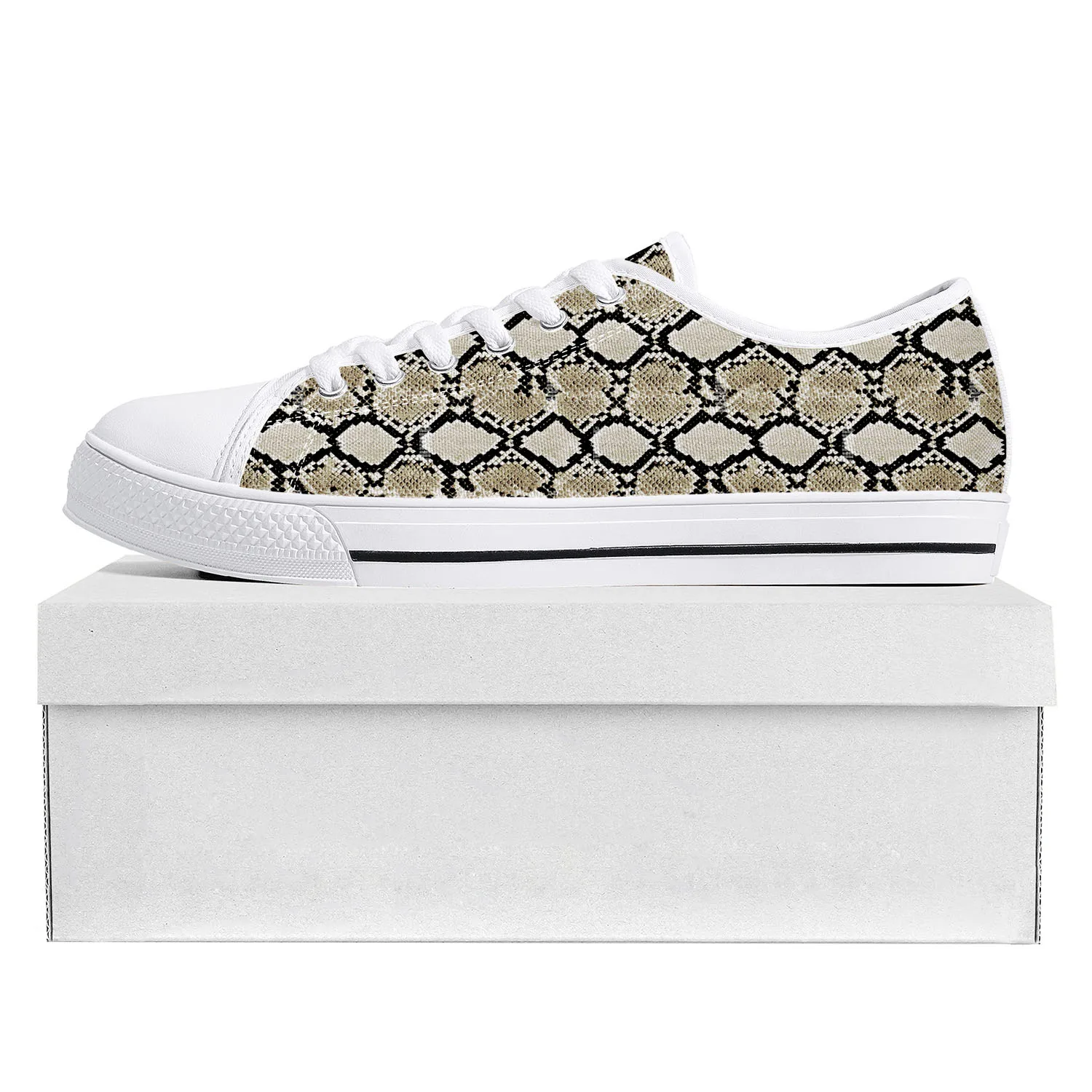 Snake Skin Pattern Low Top High Quality Sneakers Mens Womens Teenager Canvas Sneaker Tide Printed Causal Couple Custom Shoe
Snake Skin Pattern Low Top High Quality Sneakers Mens Womens Teenager Canvas Sneaker Tide Printed Causal Couple Custom Shoe