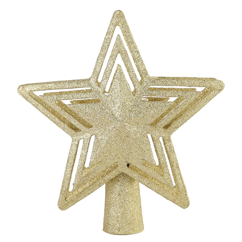 X37E 3D Christmas Tree Topper Lighted Star with LED Rotating Snowflake Projector Gold Glittered Star Holiday Tree Decoration
X37E 3D Christmas Tree Topper Lighted Star with LED Rotating Snowflake Projector Gold Glittered Star Holiday Tree Decoration