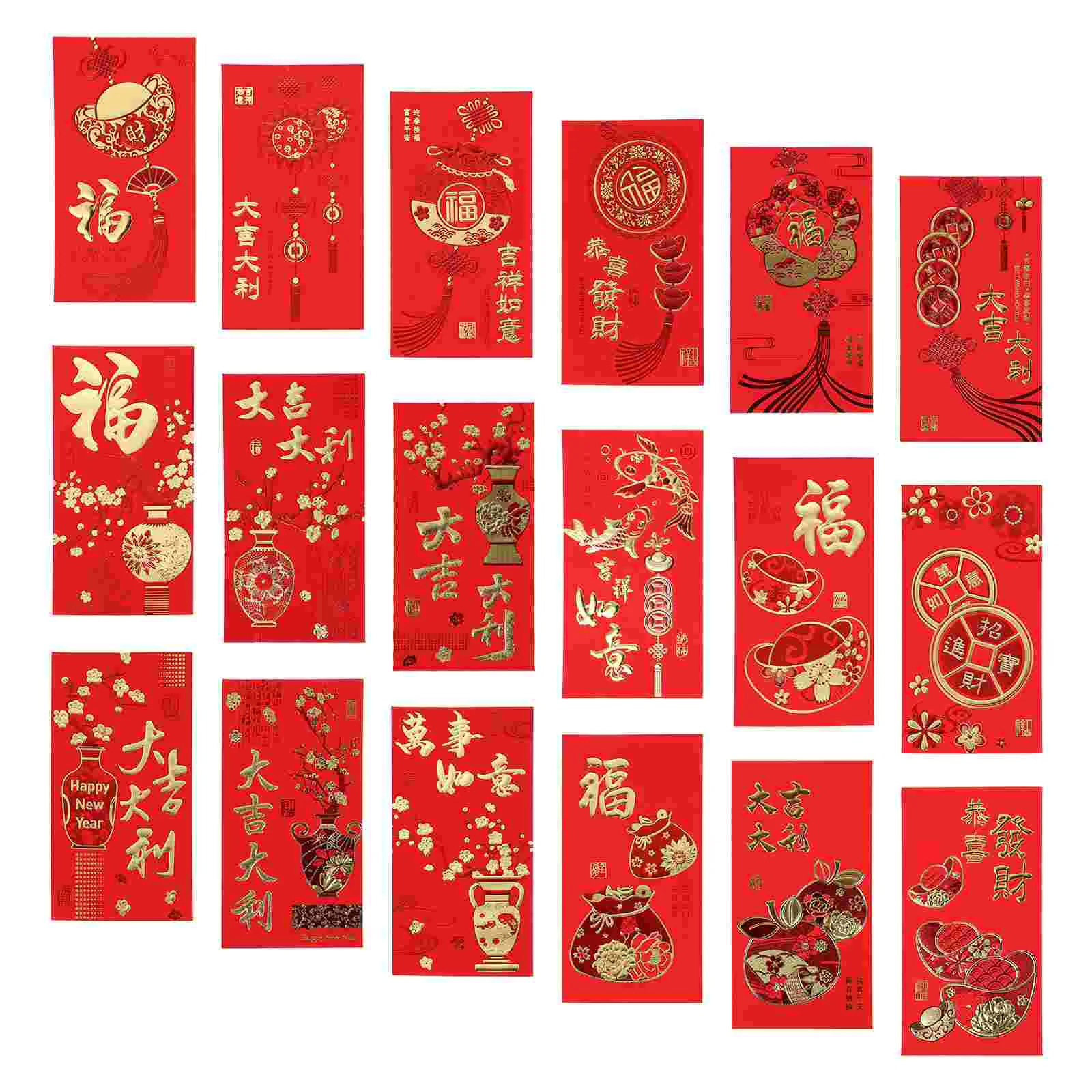 

Red Year Envelopes Chinese New Money Envelope Hong Bao Festival Spring Lucky Packet Hongbao Packets Gift Pocket Pockets Lunar