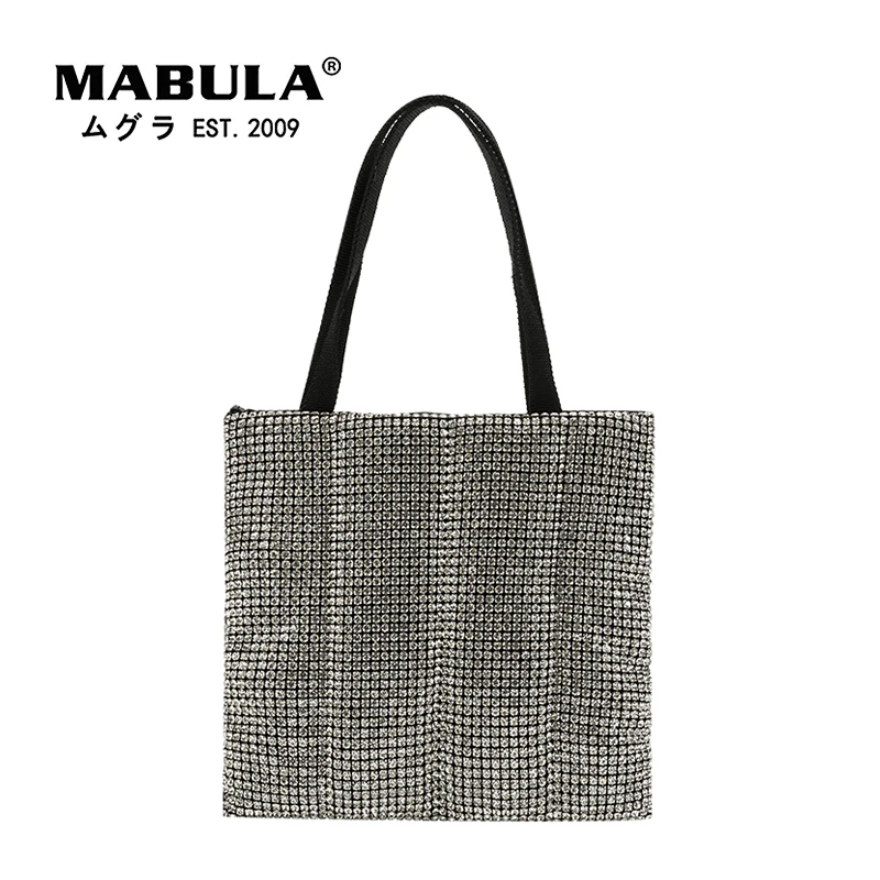 MABULA Fashion Rhinestone Bling Women Evening Bags Luxury Design Crystal Diamond Tote Bag Square Phone Purses Top Handle Handbag
MABULA Fashion Rhinestone Bling Women Evening Bags Luxury Design Crystal Diamond Tote Bag Square Phone Purses Top Handle Handbag
