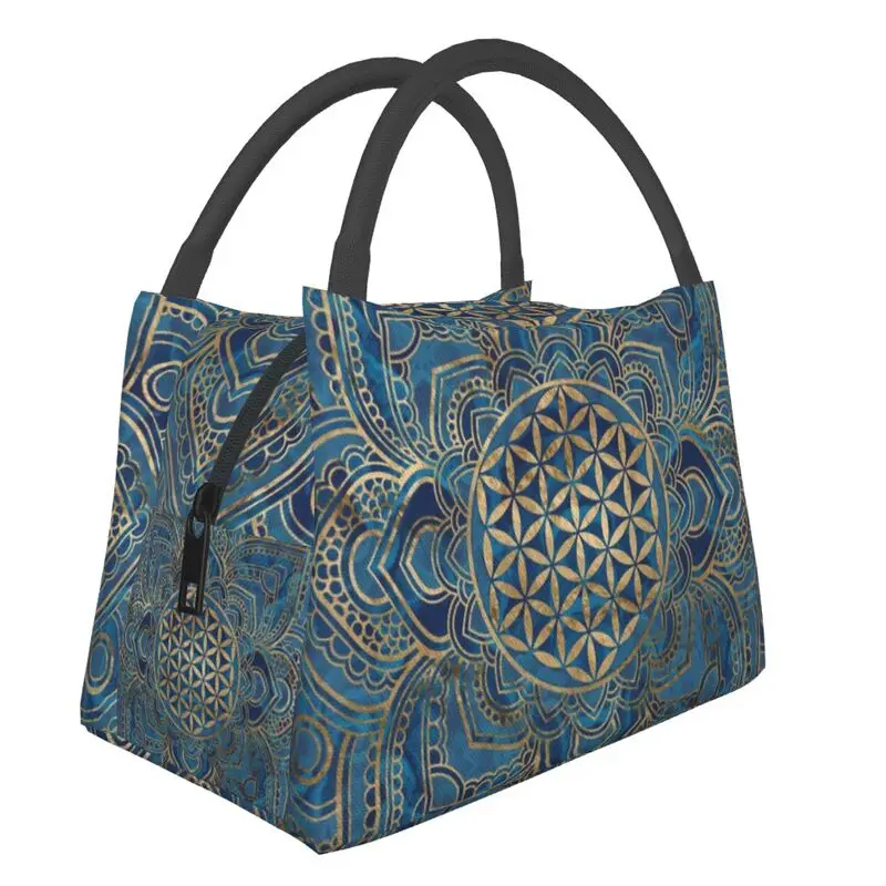 Flower Of Life In Lotus Mandala Insulated Lunch Bag for School Office Buddhism Leakproof Cooler Thermal Bento Box Women
Flower Of Life In Lotus Mandala Insulated Lunch Bag for School Office Buddhism Leakproof Cooler Thermal Bento Box Women