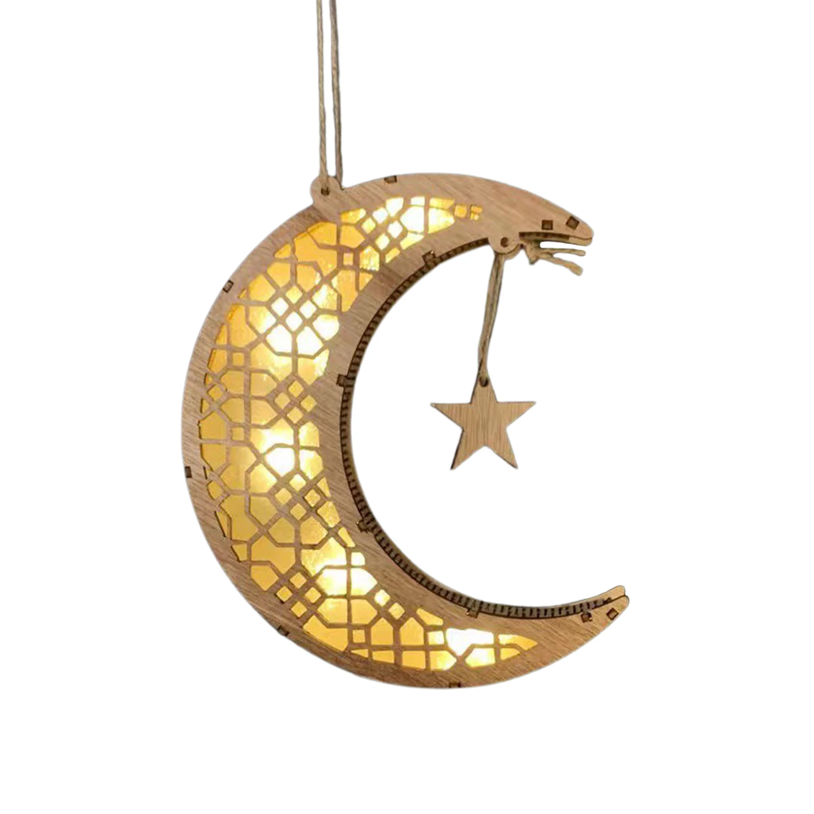 Wooden Moon Shape LED Light Eid Ramadan Mubarak Hollow Carving Wall Mounted Luna Lamp Battery Operated Decor Pedants With Warm
Wooden Moon Shape LED Light Eid Ramadan Mubarak Hollow Carving Wall Mounted Luna Lamp Battery Operated Decor Pedants With Warm