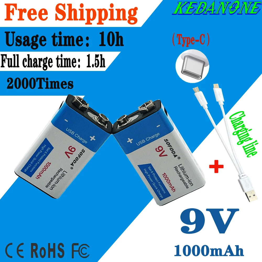 9V and1000mAh lithium ion charging materials,USB C-type battery,9V multimeter,lithium microphone,metal detector and chargingline
9V and1000mAh lithium ion charging materials,USB C-type battery,9V multimeter,lithium microphone,metal detector and chargingline