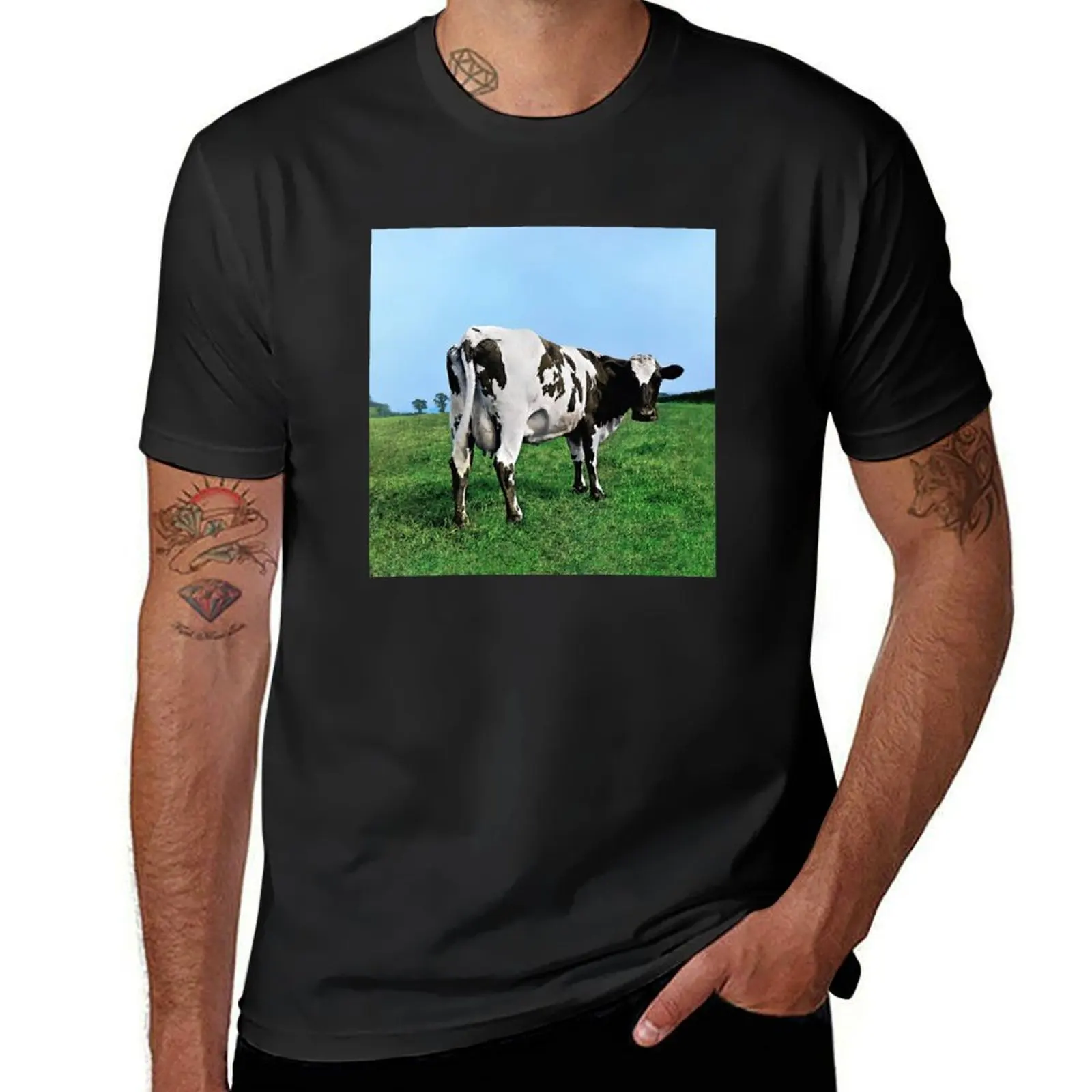 Футболка Atom Heart Mother (HQ) быстросохнущие Мужские Простые футболки funnys