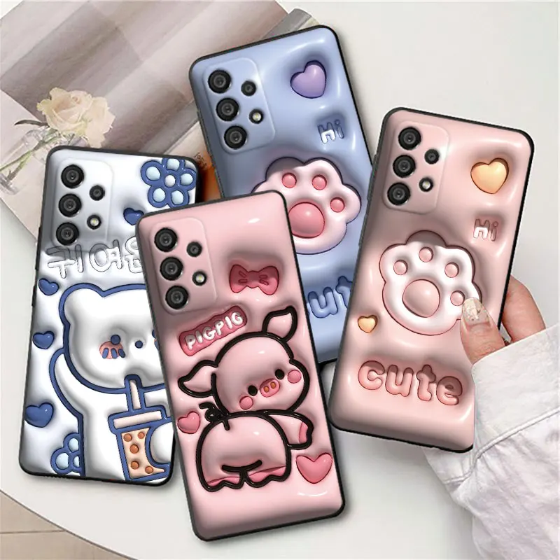Not 3D Cartoon pig cat paw Phone Case For Samsung j8 j7 j2 Core M13 M33 M23 M52 M32 M22 M31S M31 M21 M20 M10 Black Cover
Not 3D Cartoon pig cat paw Phone Case For Samsung j8 j7 j2 Core M13 M33 M23 M52 M32 M22 M31S M31 M21 M20 M10 Black Cover