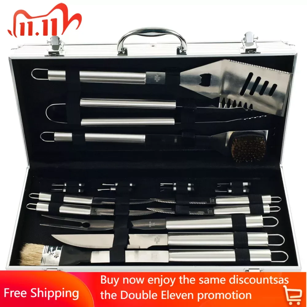 Набор барбекю повышенной прочности, аксессуары для кухни, аксессуары для гриля, принадлежности для барбекю, гаджеты, посуда, 19 предметов
Набор барбекю повышенной прочности, аксессуары для кухни, аксессуары для гриля, принадлежности для барбекю, гаджеты, посуда, 19 предметов