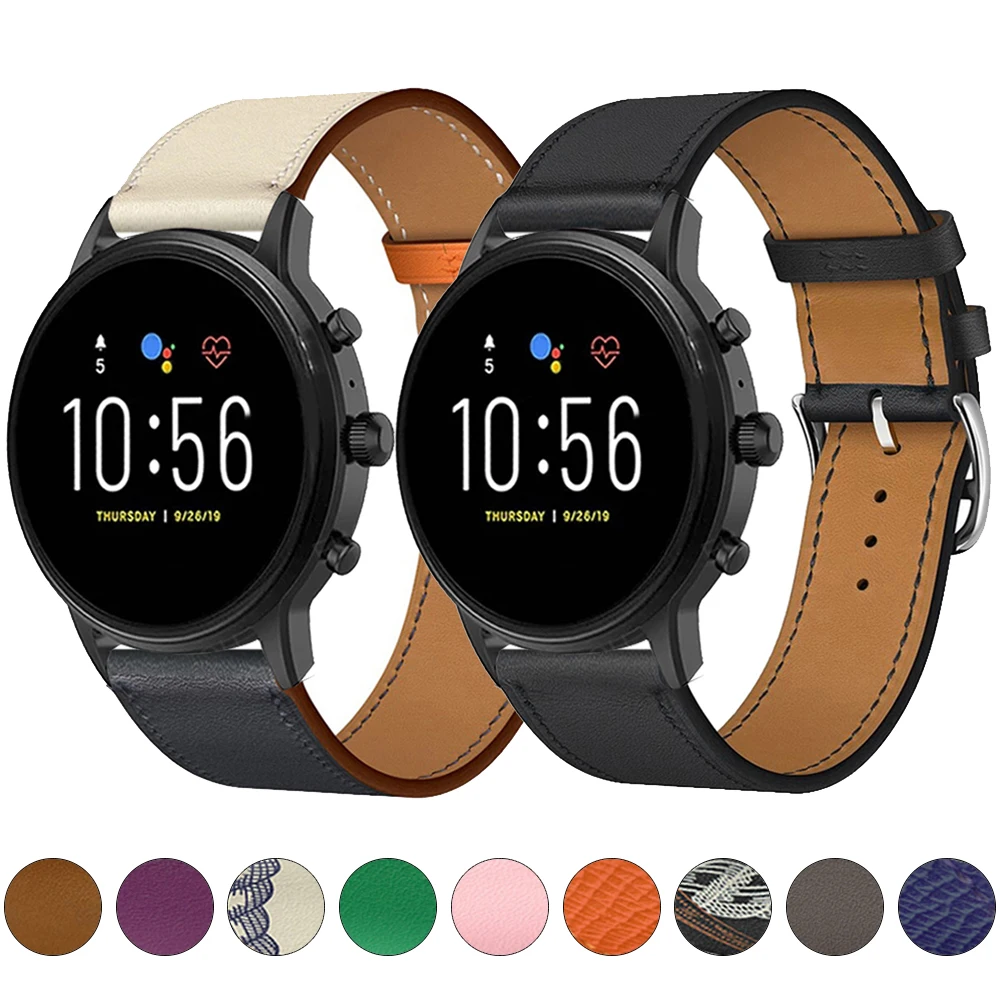 Ремешок для часов Fossil Sport 43 мм GEN4, роскошный кожаный браслет для смарт-часов Fossil GEN 5, Fossil Hybrid HR
Ремешок для часов Fossil Sport 43 мм GEN4, роскошный кожаный браслет для смарт-часов Fossil GEN 5, Fossil Hybrid HR