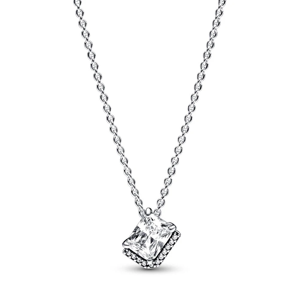 New S925 Rectangular Brilliant Halo Clavicle Chain for Birthday Party Anniversary Fashion Jewelry and Fit For Pandora Women Gift
New S925 Rectangular Brilliant Halo Clavicle Chain for Birthday Party Anniversary Fashion Jewelry and Fit For Pandora Women Gift