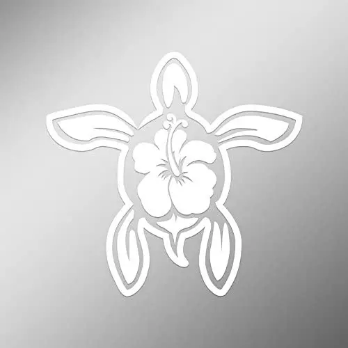 CMI DD497 Hibiscus Turtle Decal Sticker | 5.5-Inches by 5-Inches | Premium Quality White Vinyl
CMI DD497 Hibiscus Turtle Decal Sticker | 5.5-Inches by 5-Inches | Premium Quality White Vinyl