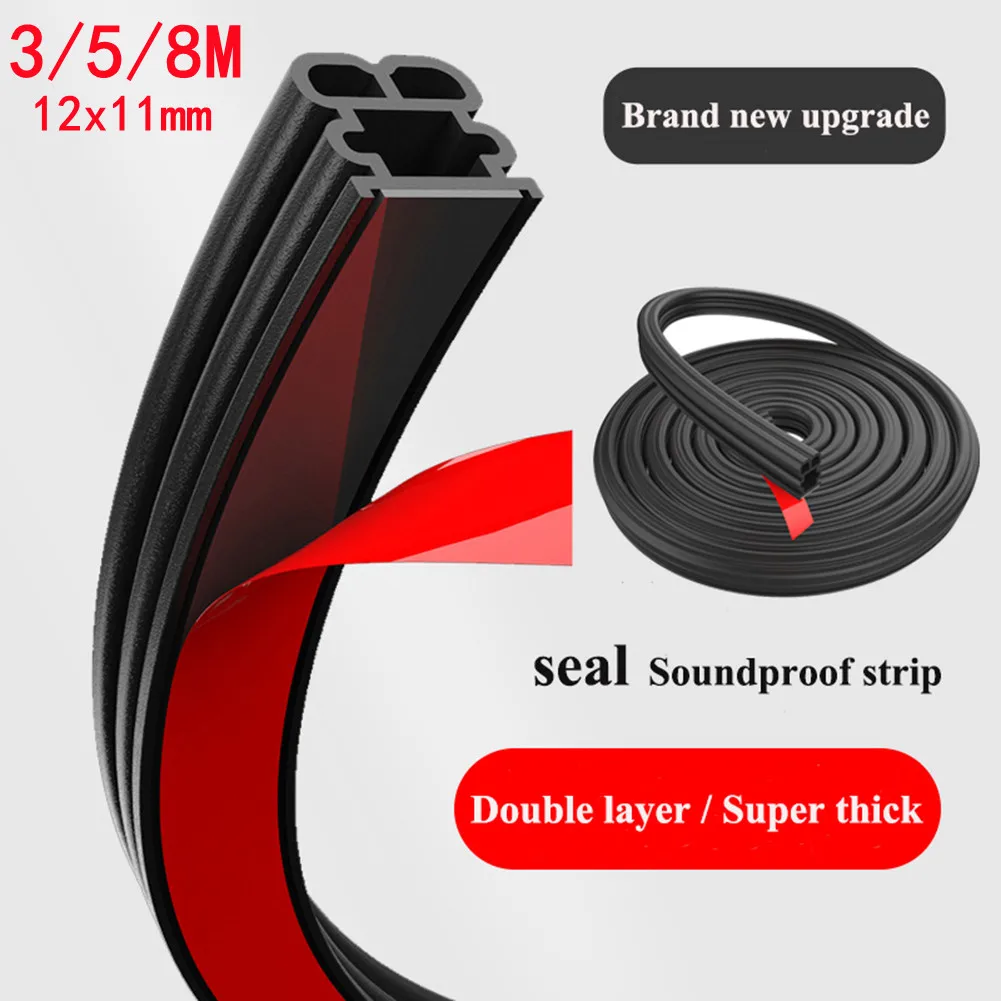 3/5/8M Double Layer Car Rubber Seal Strip Edge-Protector Door Weatherstrip Sealing-Trim Dustproof And Sound Insulation Effects
3/5/8M Double Layer Car Rubber Seal Strip Edge-Protector Door Weatherstrip Sealing-Trim Dustproof And Sound Insulation Effects