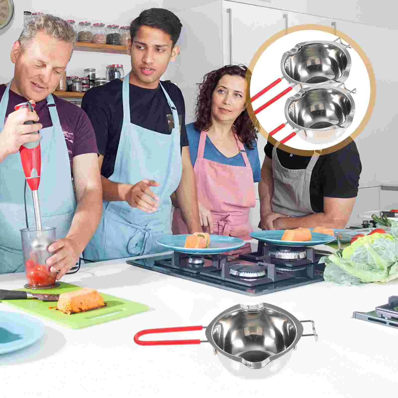 Pot Melting Double Chocolate Boiler Butter Pan Wax Bowl Melt Stainless Pots Heating Diy Cookie Steel Bowls Dessert Steamer
Pot Melting Double Chocolate Boiler Butter Pan Wax Bowl Melt Stainless Pots Heating Diy Cookie Steel Bowls Dessert Steamer