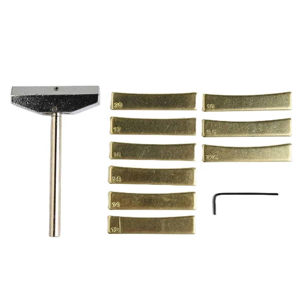 Guitar Bass Fret Press Caul Fingerboard Pressing Tool With 9Radius Inserts Brass For Electric Guitar Bass Luthiers Repair Tool
Guitar Bass Fret Press Caul Fingerboard Pressing Tool With 9Radius Inserts Brass For Electric Guitar Bass Luthiers Repair Tool