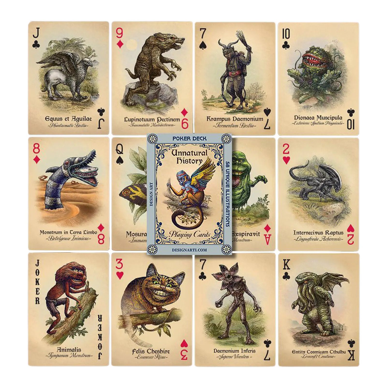 Decks Of Playing Cards 59 Pcs Unnatural History Themed Playing Cards For Kids & Adults Card Games Classic Tabletop Card Game For
Decks Of Playing Cards 59 Pcs Unnatural History Themed Playing Cards For Kids & Adults Card Games Classic Tabletop Card Game For