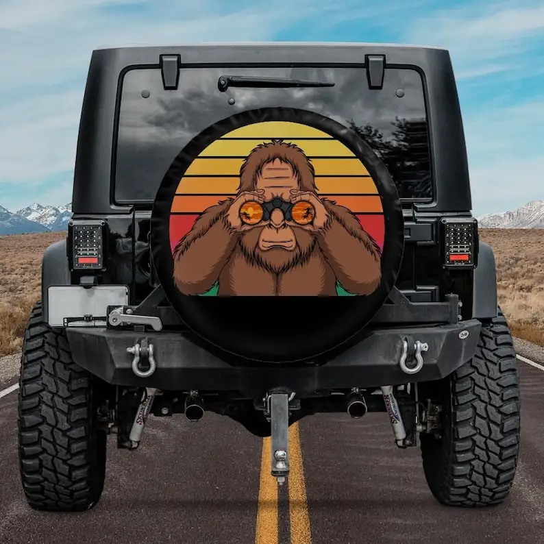 Spare Tire Cover with Bigfoot beach design, Spare Tire Cover, Surfer Bigfoot Wheel Cover, Gift for a Owner
Spare Tire Cover with Bigfoot beach design, Spare Tire Cover, Surfer Bigfoot Wheel Cover, Gift for a Owner